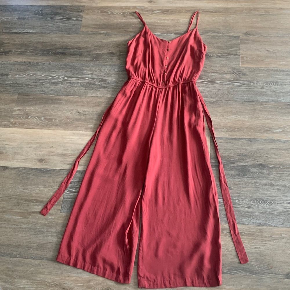 Staccato jumpsuit wide cropped leg cami top size large